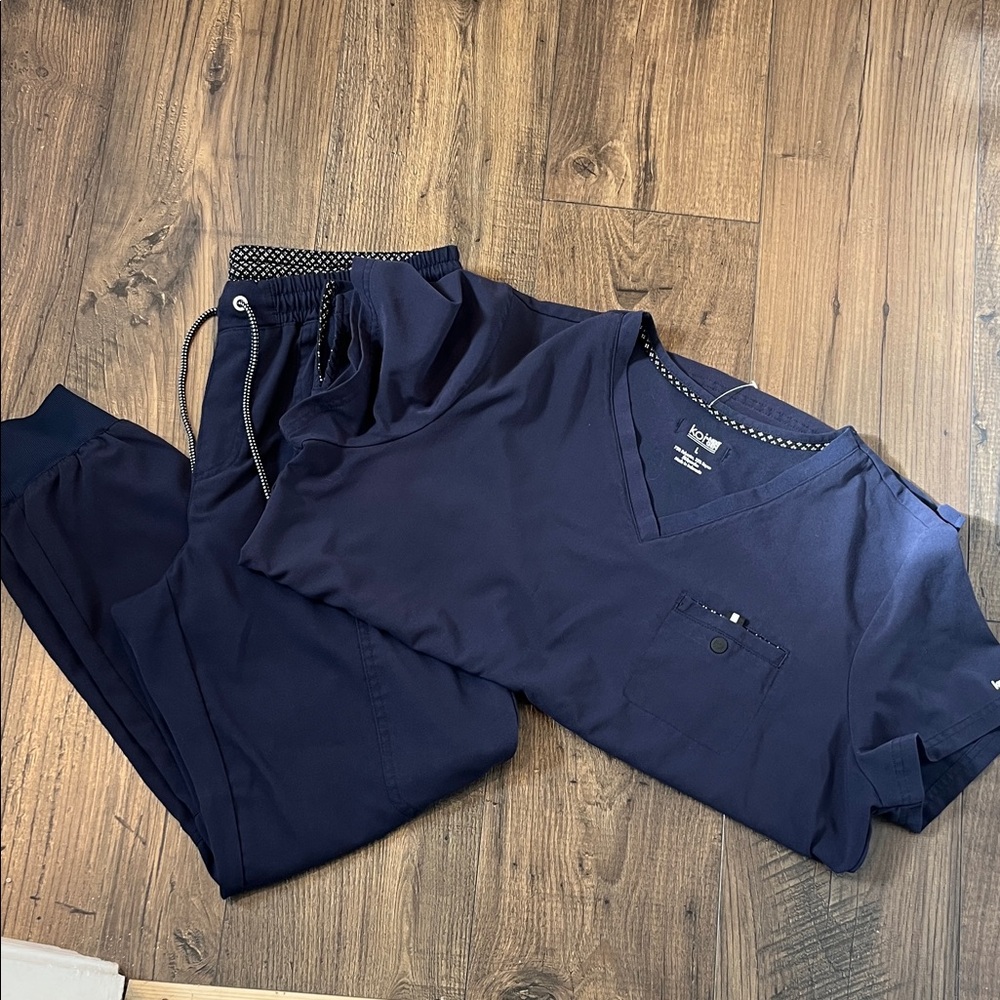Koi - Next Gen Navy Blue Scrub Set- used